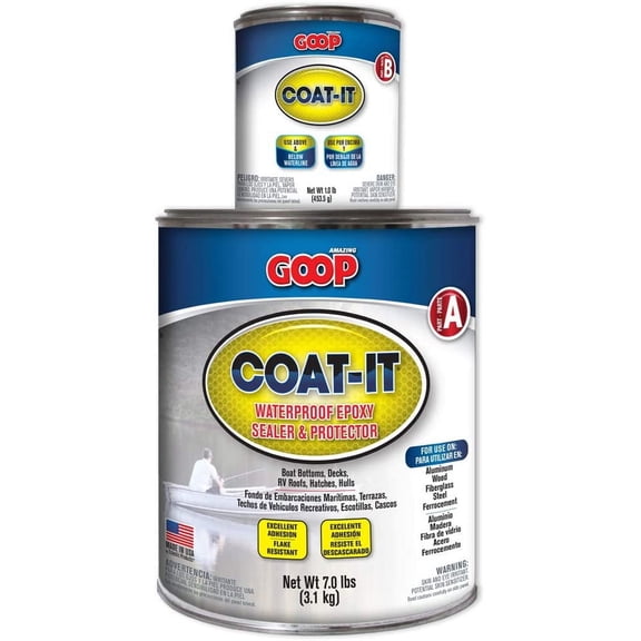 Amazing GOOP 5400060 Coat-It Waterproof Epoxy Sealer & Protector Kit, 8 lb