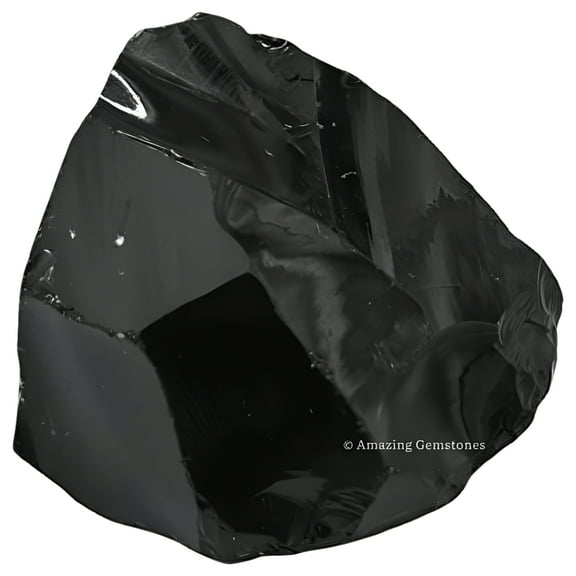 Amazing Gemstone Black Obsidian Crystal Raw Decorative Stones
