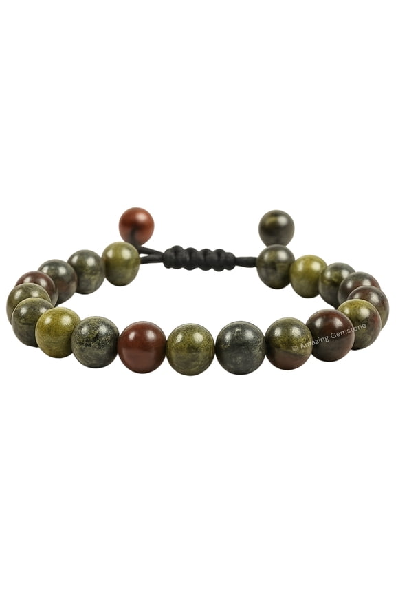 Dragon Bloodstone Crystal Bracelet Adjustable