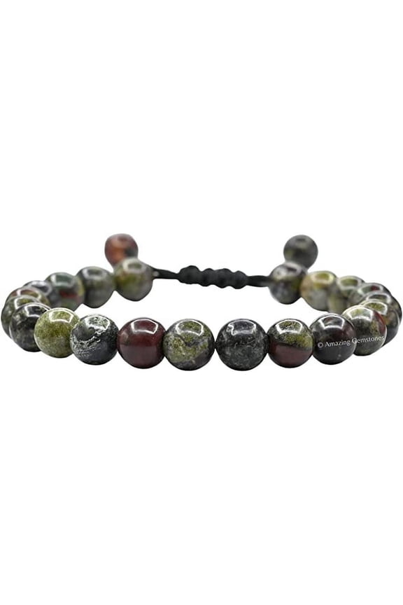 Dragon Bloodstone Crystal Bracelet Adjustable