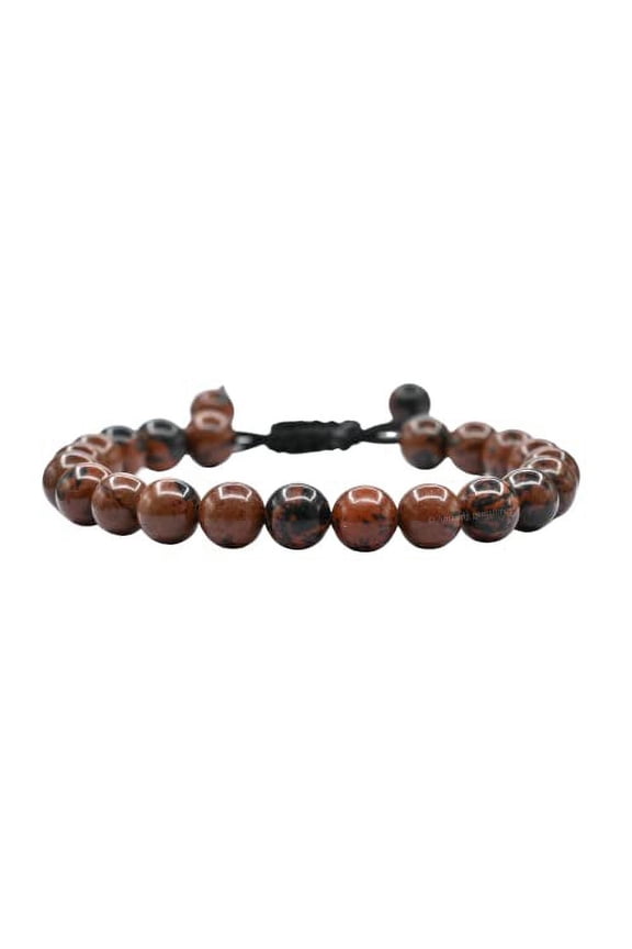 Mahogany Obsidian Crystal Bracelet Adjustable