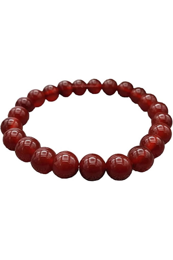 Red Agate Crystal Bracelet Adjustable