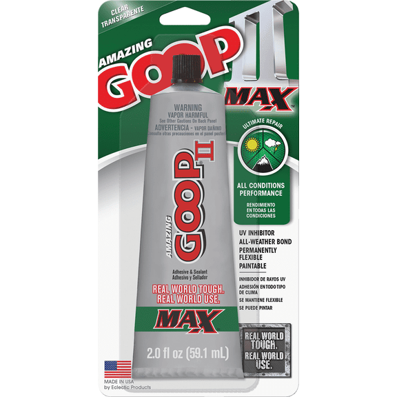 Amazing Goop II Max All Weather Multi-Purpose Adhesive - Pack of 12 Residential Use, Standard Application