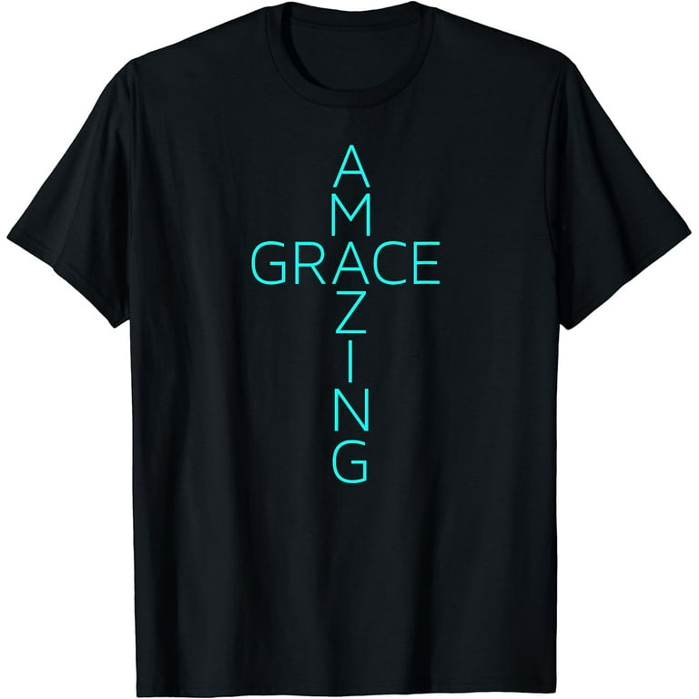 Amazing Grace Cross T-Shirt Gods Grace & Mercy T Shirt Amazing Grace Cross T-Shirt Gods Grace & Mercy T Shirt
