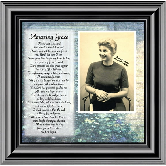 Amazing Grace, Great Hymns of the Faith, Personalized Picture Frame, 10x10 6787