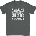 thumbnail image 1 of Amazing Grace How Sweet The Sound T-Shirt Christian Jesus God Tee - Charcoal, M, 1 of 1