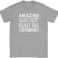 thumbnail image 1 of Amazing Grace How Sweet The Sound T-Shirt Christian Jesus God Tee - Heather Grey, M, 1 of 1