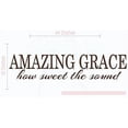thumbnail image 1 of Amazing Grace How Sweet The Sound Vinyl Letters Room Décor Quotes Wall Stickers, 44x10-Inch, Chocolate Brown, 1 of 6