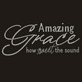 thumbnail image 1 of Amazing Grace Iron-on Clear Rhinestone Transfer by JCS Rhinestones, 1 of 2