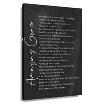Amazing Grace Wall Art Bible Verse Poster Canvas Prints for Bedroom Giclee Artwork Painting Panels Wall Bathroom Deco Kitchen Vertical Pictures