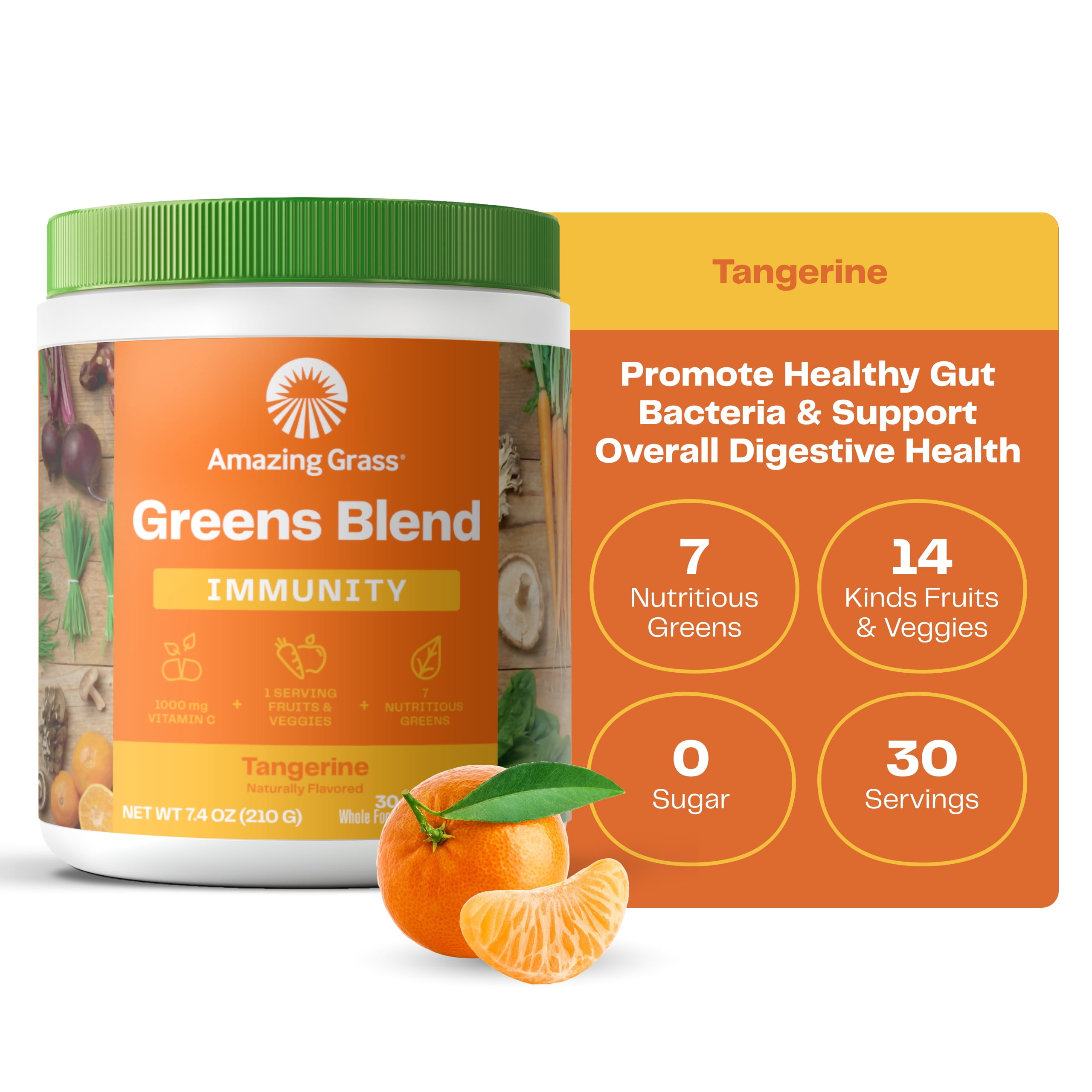 Amazing Grass Organic Blend: Green Superfood Immunity, Vitamin C