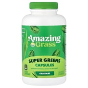Amazing Grass, Greens Blend Superfood Capsules, 150 Capsules, 30 Servings