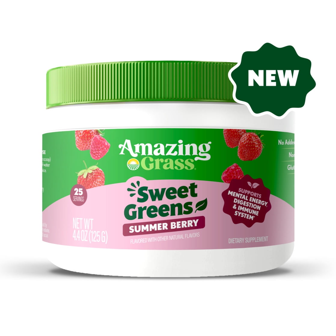 Amazing Grass Sweet Greens Superfood Powder, Summer Berry, 25 Servings