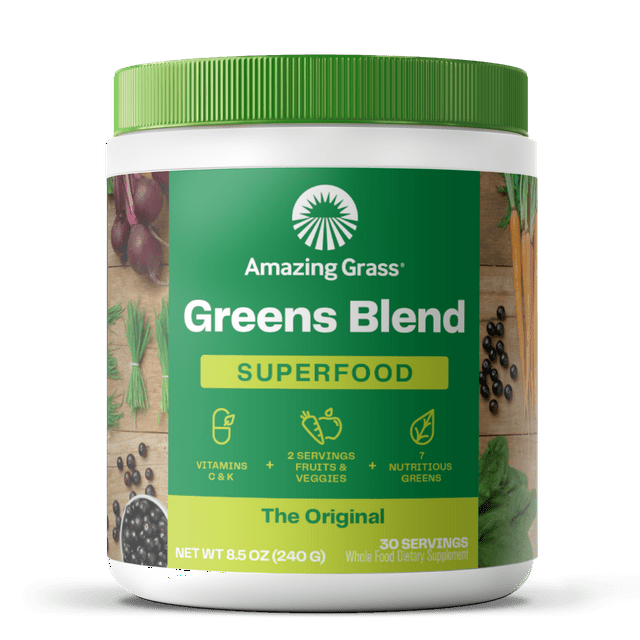 Amazing Grass, Greens Blend Superfood Powder, the Original, 8.5 oz, 30 Servings