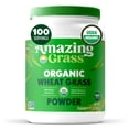 thumbnail image 1 of Amazing Grass Wheat Grass Powder: 100% Whole-Leaf Wheat Grass Powder for Energy, Detox & Immunity Support, Chlorophyll Providing Greens, 100 Servings, 1 of 8