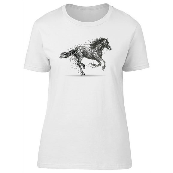 Amazing Grunge Horse Running T-Shirt Men -Image by Shutterstock, Male Small