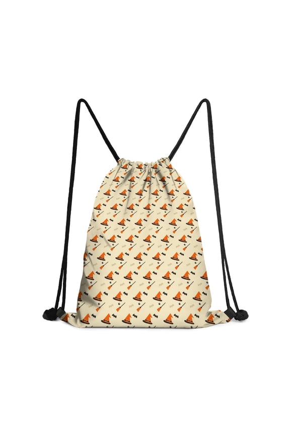 Amazing Halloween, Waterproof Drawstring Backpack with Shoe Compartment – Lightweight Dry Wet Separation Gym Bag for Women & Teens – 13.5 X 16.5 Inch