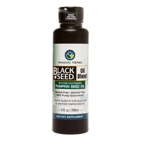 Amazing Herb Black Seed with Pumpkin Seed Oil, 8 Oz