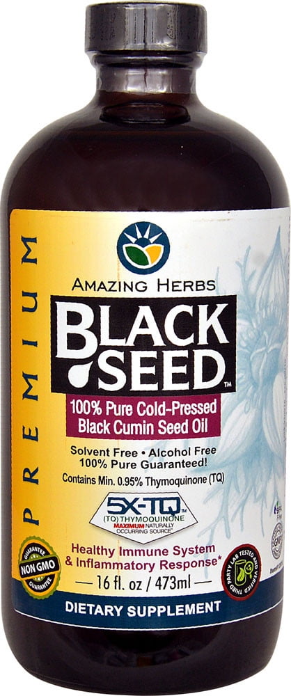 Amazing Herbs Black Seed Oil -- 16 fl oz