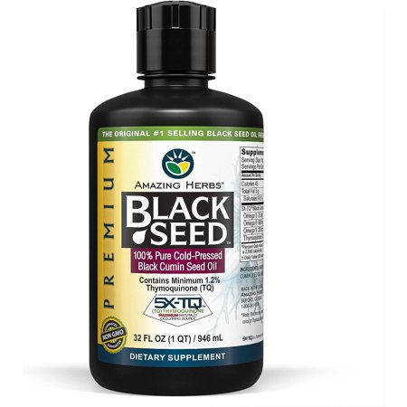 Amazing Herbs Premium Black Seed Oil, 32 Fluid Ounce