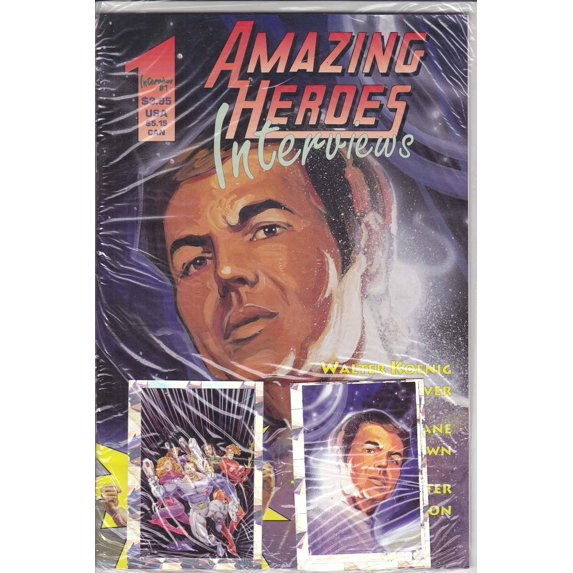 Amazing Heroes Interviews #1 (with card) VF ; Amazing Heroes Comic Book