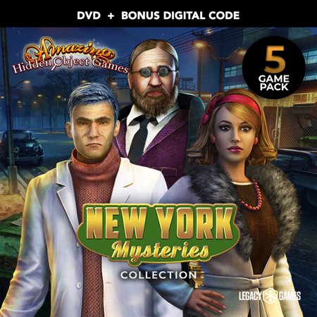 Amazing Hidden Object Games: New York Mysteries - 5 Pack, PC DVD with Digital Codes
