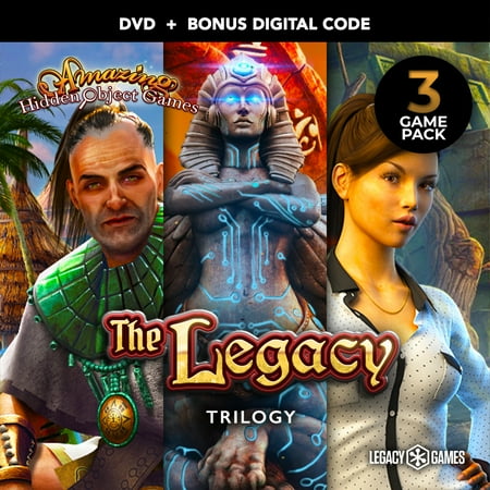 Amazing Hidden Object Games: The Legacy Trilogy - 3 Pack , PC DVD with Digital Download Codes