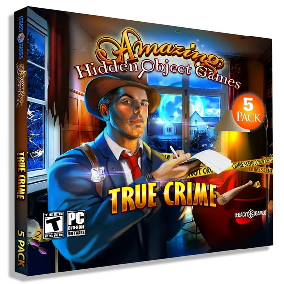 Amazing Hidden Object Games: True Crime - 5 Pack, Legacy Games, PC, LGY-L3259-ESD