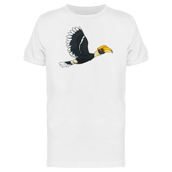 Amazing Hornbill Bird Doodle Tee Men's -Image by Shutterstock