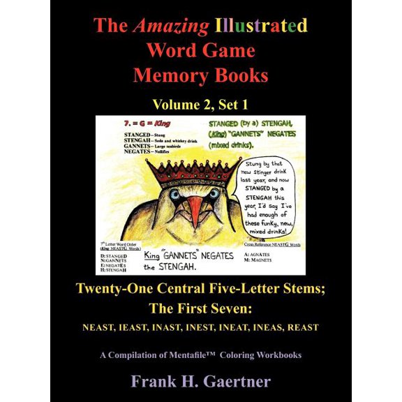 The Amazing Illustrated Word Game Memory Books, Vol. 2, Set 1: Twenty-One Central Five-Letter-Stems; The First Seven: NE, (Paperback)