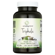 Amazing India Organic Triphala 750 Mg 120 Capsules