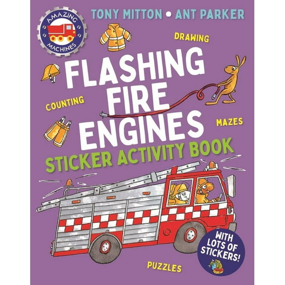 Amazing Machines Amazing Machines Flashing Fire Engines Sticker Activity Book, (Paperback)