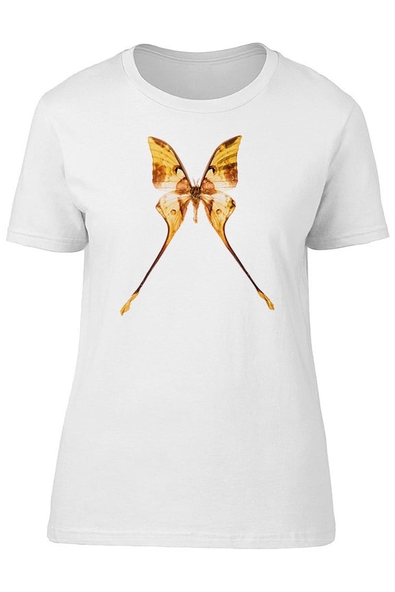 Amazing Malaysian Moon Moth T-Shirt Women -Image by Shutterstock, Female Medium