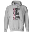 thumbnail image 1 of Amazing Mother Hoodie Sweatshirt Unisex Large Grey, 1 of 5