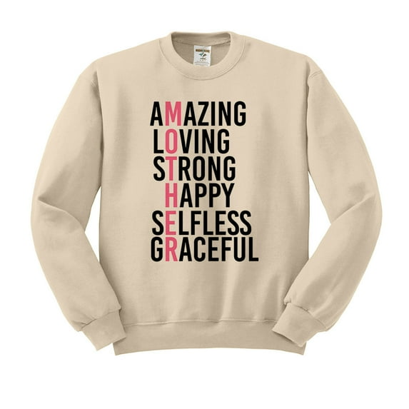 Amazing Mother Sweatshirt Unisex Medium Sand