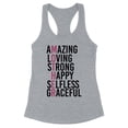 thumbnail image 1 of Amazing Mother Tank Top Fitted Racerback Women's Small Heather Grey, 1 of 5