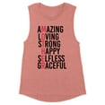 thumbnail image 1 of Amazing Mother Women's Muscle Tank 2X-Large Desert Pink, 1 of 5