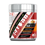 Amazing Muscle BCAA 2:1:1 426 Grams Powder Fruit Punch Flavor Supplement | 60 Servings | Branched Chain Amino Acids Supplement | Made in USA