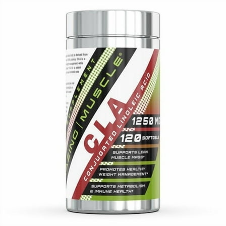 Amazing Muscle CLA - Conjugated Linolenic Acid 1250 Mg Per Serving 120 Softgels Supplement | Non-GMO | Gluten Free | Made in USA