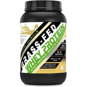 Amazing Muscle Grass Fed Whey Protein Isolate & Concentrate- 2Lbs Supplement | Vanilla Flavor | Non-GMO | Gluten Free | Made in USA