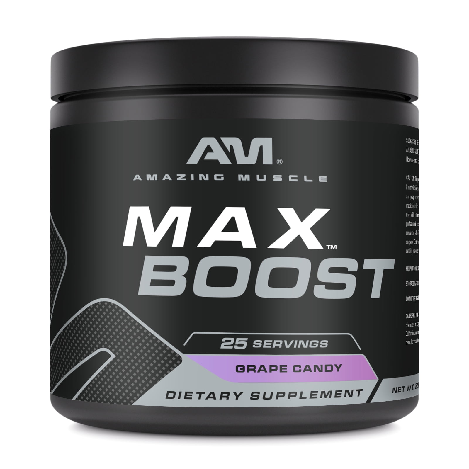 Amazing Muscle Max Boost- Advanced Pre-Workout | Grape Candy Flavor ...