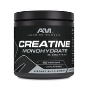 Amazing Muscle Micronized Creatine Monohydrate Unflavored Powder Supplement | 60 Servings | 5000 mg Per Serving | 1 0.5oz 300 Grams | Ideal Pre & Post Workout Supplement