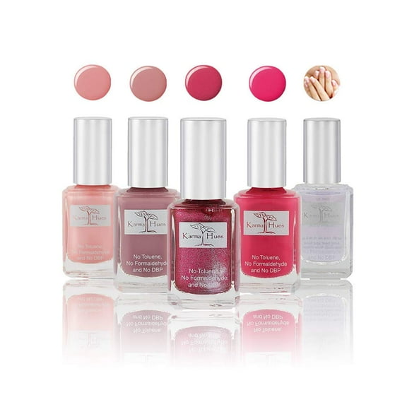 Amazing Nail Polish Special Bundle Shimmer and Sparkle Nail Polish Base Coat Set - NonToxic Nail Art | Vegan and Cruelty-Free Nail Paint (Pack of 5)