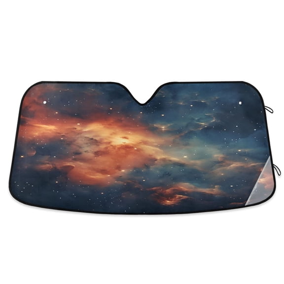 Amazing Nebula Cloud Car Windshield Sun Shade Foldable Car Front Window Visor Heat and UV Protection 53x23.5