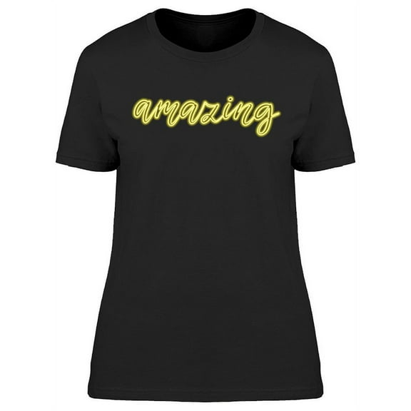 Amazing Neon Design T-Shirt Women -Image by Shutterstock, Female Small
