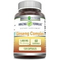 thumbnail image 1 of Amazing Formulas Ginseng Complex 1000mg of 4:1 Korean Ginseng Extract, 120 Capsules Supplement | Non-GMO | Gluten Free |, 1 of 6