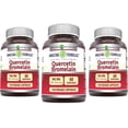 thumbnail image 1 of Amazing Formulas Quercetin Bromelain 965mg Per Serving 120 Veggie Capsules Supplement | 800mg Quercetin & 165mg Bromelain | Non-GMO | Gluten Free | Suitable for Vegetarians | Pack of 3, 1 of 6
