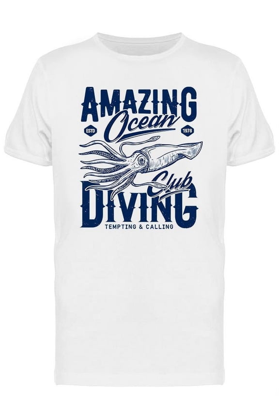 Amazing Ocean Diving T-Shirt Men -Image by Shutterstock, Male Large