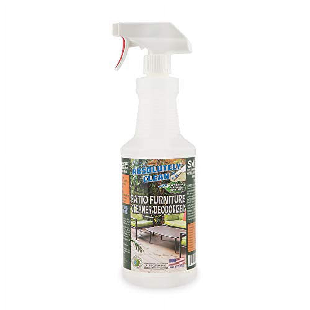 Amazing Patio Furniture Cleaner - Natural Enzymes Easily Remove Dirt, Bird Droppings, Food and Mildew Stains and More from Your Outdoor Patio Furniture - USA Made
