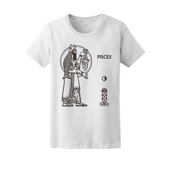 Amazing Pisces Tribal Sketch Tee Women's -Image by Shutterstock